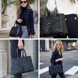 Stockholm Satchel Black - Ava Carrington